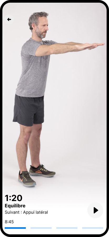 Exercices de rééducation